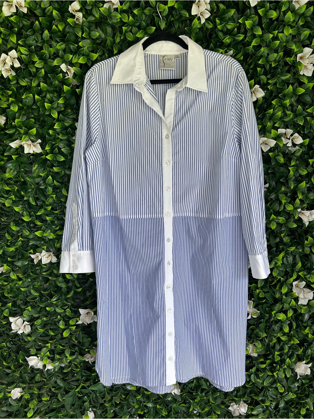Finley | mixed stripe shirt dress